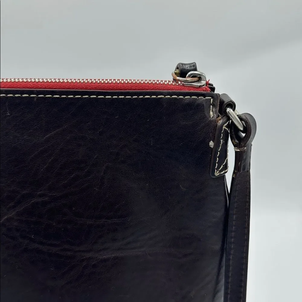 DOONEY & BOURKE Florentine Triple Zip North/South Crossbody Bag Brown